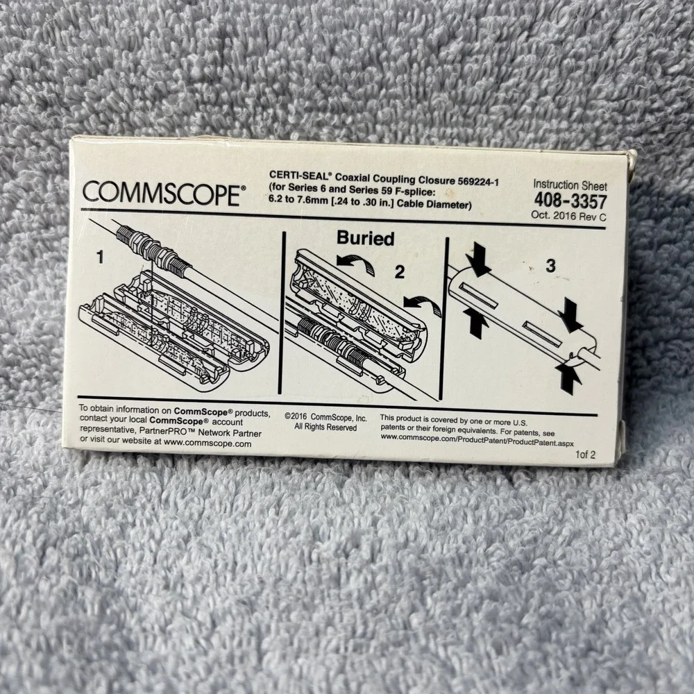 COMMSCOPE CERTI-SEAL Coaxial Coupling Closure 408-3373